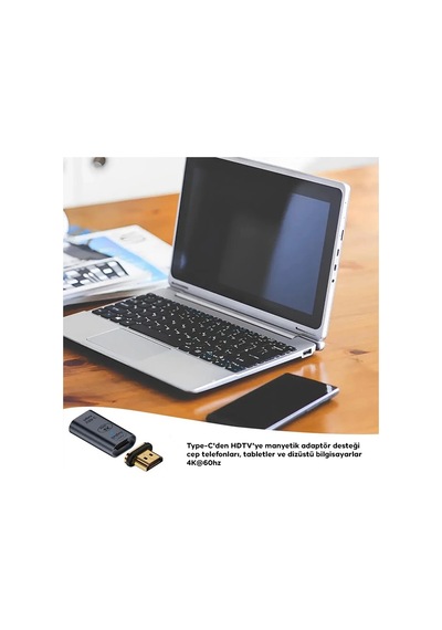Ally Hdmı To Type-c 4k 60hz Mıknatıs Başlıklı Çevirici Otg Adaptör- 5775