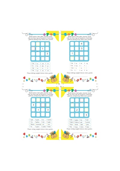 Çocuklar İçin Zeka Geliştiren & Dikkat Güçlendiren Futoshiki Kolay Seviye - Yeni Nesil Japon Sudoku 7/99 Yaş