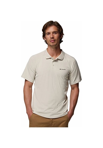 Columbia Alpine Chill Pro Polo Erkek Günlük Polo Tişört 2118641279 Bej