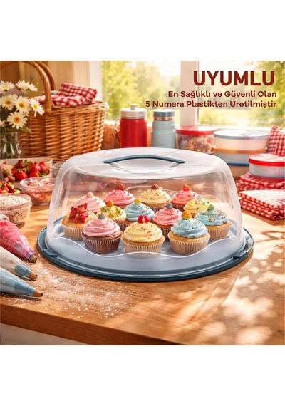 Büyük Boy, Geçmeli Kilitli, Kapaklı Ve Kulplu Yaş Pasta, Kek Taşıyıcı, Yuvarlak Fanus, Bpa İçermeyen Kek Fanusu, Börek, Çörek Saklama Kabı, Cupcake, Turta, Kurabiye Taşıma Kutusu Lacivert Büyük Boy, Geçmeli Kilitli, Kapaklı Ve Kulplu Yaş Pasta, Kek Taşıyıcı, Yuvarlak Fanus, Bpa İçermeyen Kek Fanusu, Börek, Çörek Saklama Kabı, Cupcake, Turta, Kurabiye Taşıma Kutusu Lacivert