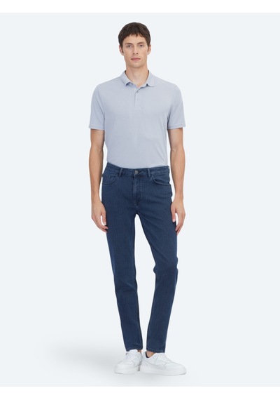 Kip Lacivert Slim Fit Denim Pamuk Karışımlı Pantolon Pant-10111