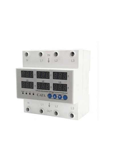Cata Ct-9199 Akilli Voltaj Akim Koruyucu Trifaze 63 Amper Cata 0
