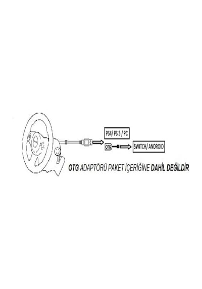 Kontorland Dt4 Ps4/ Ps3/ Pc/ Swıtch/ Androıd Için Tak Çalıştır Direksiyon Seti