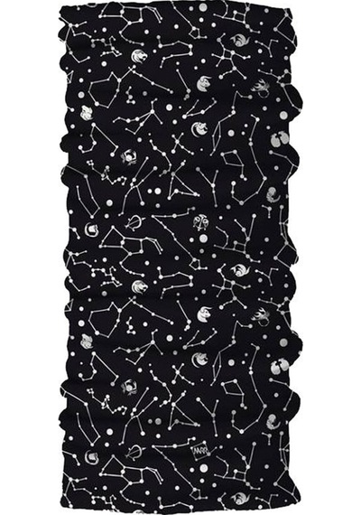Buffalo Bandana Zodiac Çok Fonksiyonlu Kafa Bandı Boyunluk Siyah