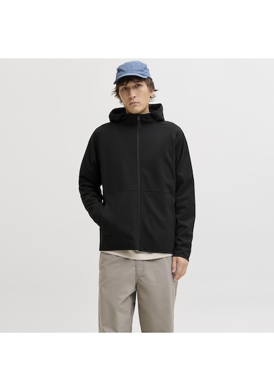Jack & Jones Erkek Relaxed Fit Kapüsonlu Sweatshirt - Base - 12289209 Siyah