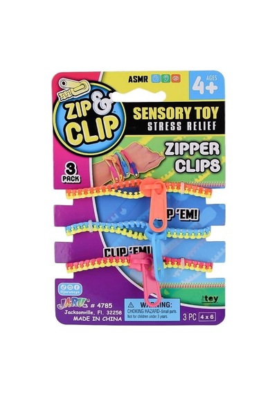 4785 Zıp Clip Zipper Clips 3lü -