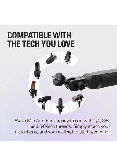 Elgato 10aat9901 Wave Mic Arm Pro Black