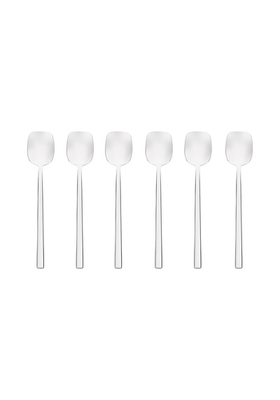 Krc Flame 6'lı Dondurma Kaşığı Platin
