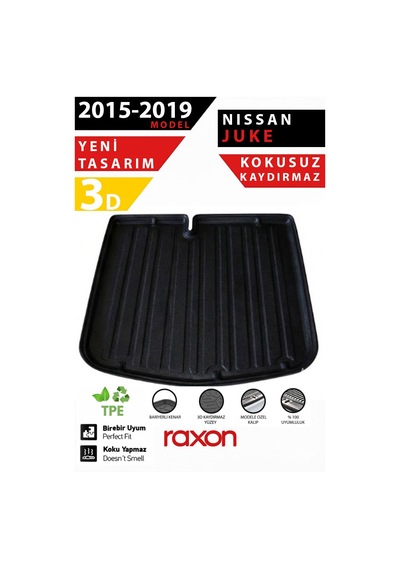 Nissan Juke 2015 2019 Üst Bagaj Havuzu 3d Özel Kalıp Su Geçirmez Kaymaz