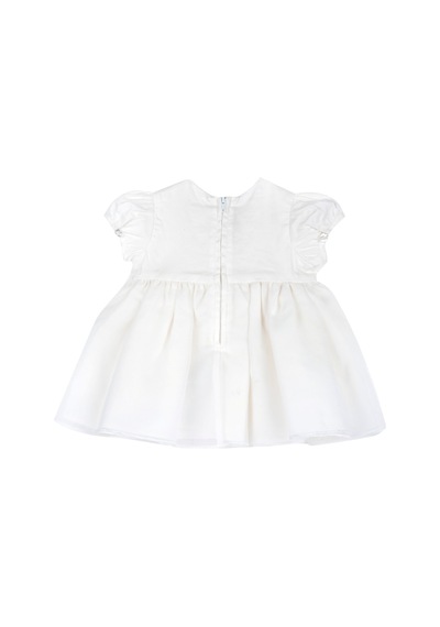 Chicco Kız Bebek Kısa Kollu Elbise 09101691000000 000030 Beyaz