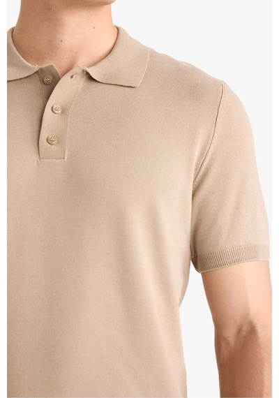 DeFacto Standart Fit Polo Yaka Kısa Kollu Triko Tişört E3241AX25SPBG129
