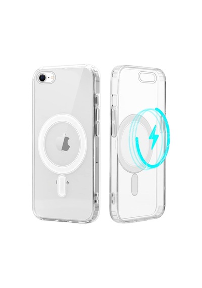 Apple iPhone Uyumlu 7 Şeffaf Magsafe Kılıf Mtl Safe