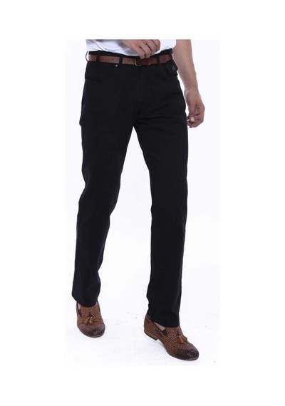 Cepli Süet Siyah Erkek Pantolon - Wessi Siyah