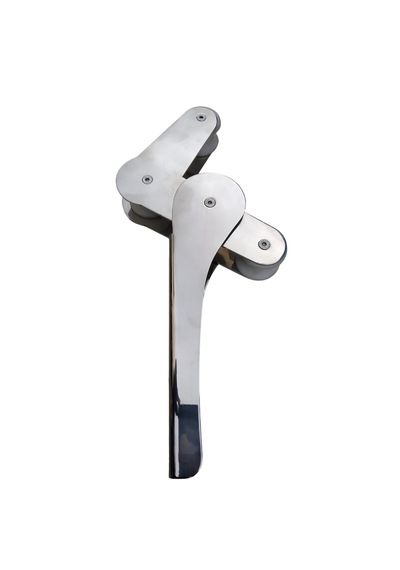 Tekne Burun Makarası. Mafsallı Baş Makarası. 304 Krom 50x370mm
