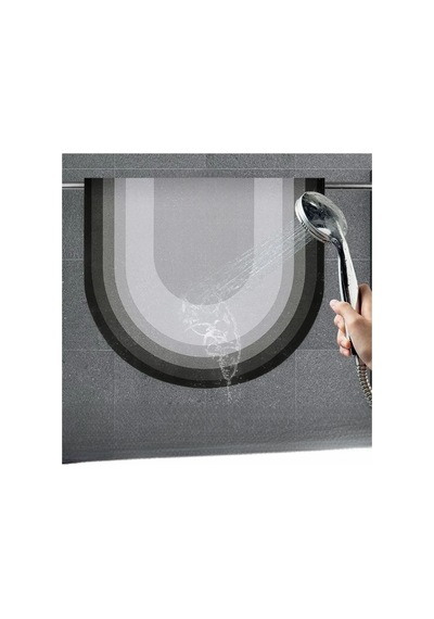 Buççin Online Mağaza 2 Adet Oval Sihirli Su Emici Banyo Paspası Kaymaz Tabanlı Ayak Paspası 38x58 Cm S-60 Belirtilmemiş S Çok Renkli