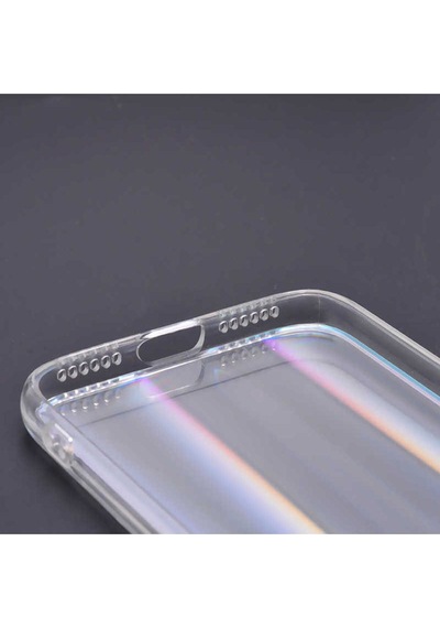 Apple Uyumlu iPhone Se 2022 Kılıf Zore Rainbow Kapak Renksiz