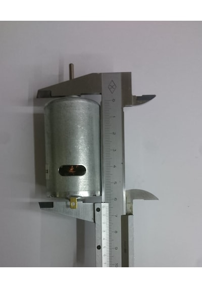 24V Dc 7500Rpm Uzun Milli Motor 37 MM Çap