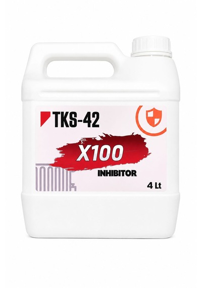 Tks-42 X100 Inhibitor Petek Temizleyici Ve Koruyucu 4 Lt Yakıt Tasarrufu Sağlayan Radyatör Temizleme Sıvısı 0.5m 2m