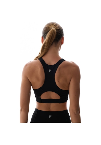 Penti Siyah Wonder Yüksek Destek Fermuarlı Power Zip Front Spor Sütyeni