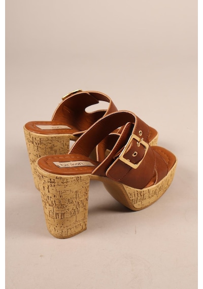 Ronika Platform Topuklu Terlik Taba-8227 Taba