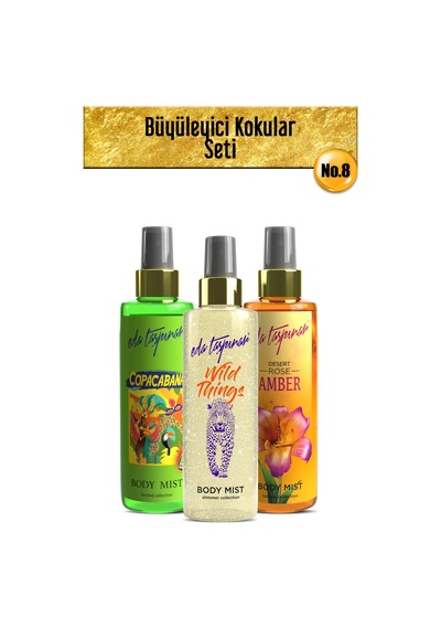 Eda Taşpınar Amber + Copacabana + Wild Things Vücut Spreyi 3 x 200 ML