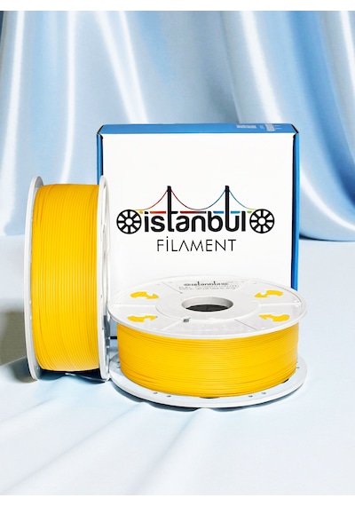İstanbul Filament 3d Baskı Pla Filament Sarı Renk 1 Kg Ø 1,75mm 0,05 Mm Bambu Lab Uyumlu 1.75mm