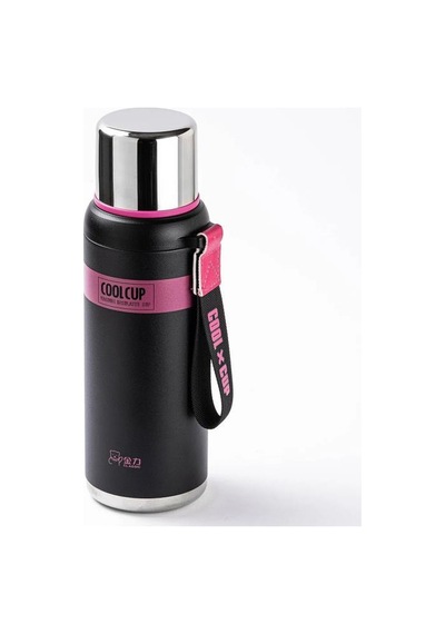 Tantitoni Okadi Color Rim Siyah 650 Ml Paslanmaz Çelik Termos Siyah