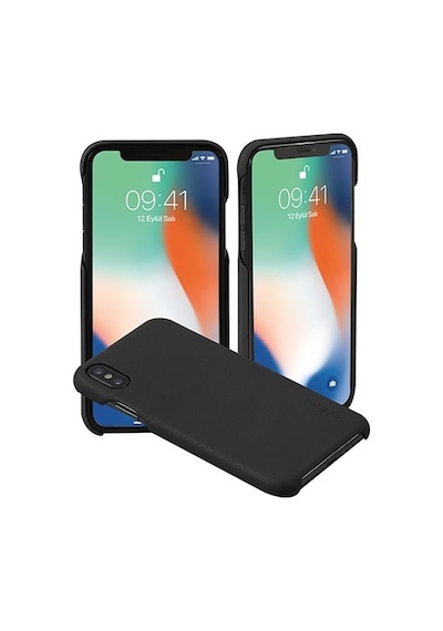 Addison Ip-888 İnce İz Yapmaz Siyah Apple Uyumlu iPhone X Telefon Kılıfı