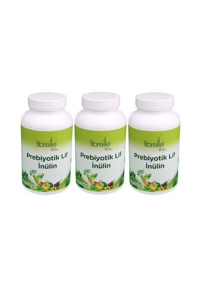 Fibrelle İnülin Prebiyotik Lif 250g Plastik Ambalaj 3 Adet