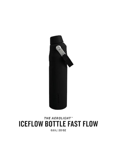 Aerolight Iceflow İçecek Şişesi, 0.60 Litre, Siyah Açık Beyaz