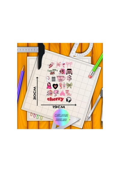 Sticker Seti 22 Adet Sticker Apple Uyumlu Macbook Notebook Tablet Telefon Ajanda Laptop Defter Sticker Seti