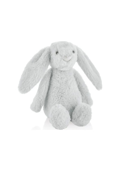 35 Cm Gri Renkli Oturabilen Tavşan Peluş Oyuncak Çok Renkli