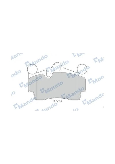 Porsche Cayenne Arka Fren Balatasi 2004-2011 Mando Mbf015374