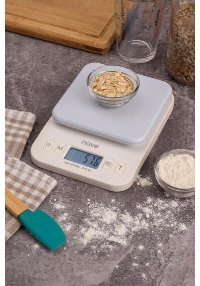 Nave Dijital Mutfak Tartısı, 6kg/0.1g Lcd Ekranlı Yüksek Hassasiyetli Gıda Ölçeği, Çoklu Ünite G/oz/ml/lb , P Diğer