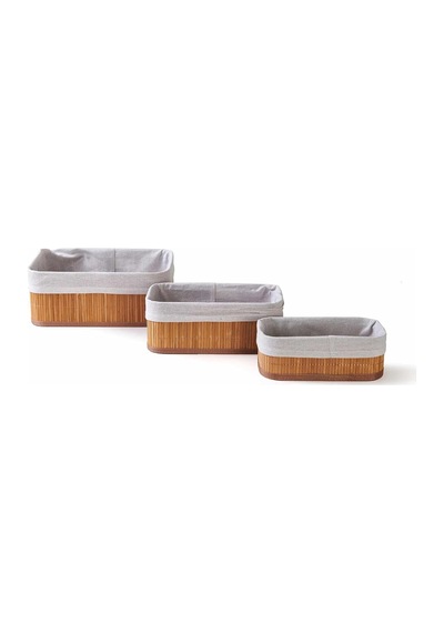 Orret Home 3'lü Bambu Sepet Seti: Çok Amaçlı Ekmek Sepeti Ve Banyo Mutfak Organizeri Dikdörtgen Sku: Smg8690010224927 Açık Ahşap Orret Home 3'lü Bambu Sepet Seti: Çok Amaçlı Ekmek Sepeti Ve Banyo Mutfak Organizeri Dikdörtgen Sku: Smg8690010224927 Açık Ahşap