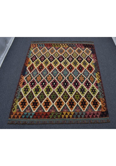 Zehra Abla Halı Yeni El Dokuma Çok Renkli Cerit Yörükleri Meşhed İran Yün Kilim 7013 Çok Renkli
