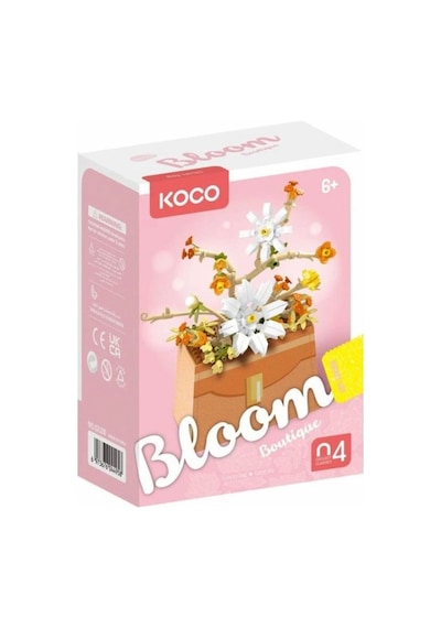 Bloom Boutique Çiçek Çanta Yapım Seti 232 Parça Mini Blok Dıy Model Çiçek Temalı Yapı Oyuncağı