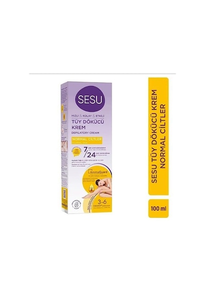 Sesu Tüy Dökücü Krem 100ml. Normal Cilt Ayçiçek