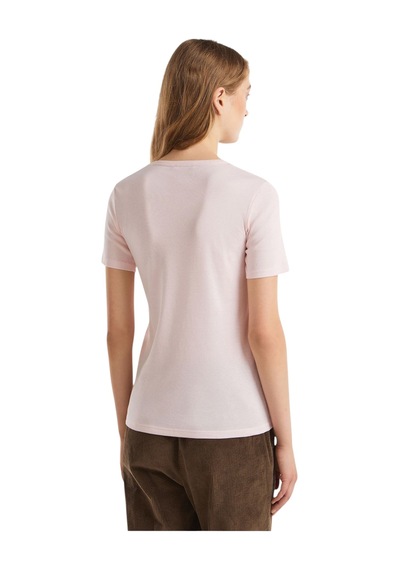 United Colors Of Benetton Basic Kısa Kollu Bisiklet Yaka T-shirt Pembe