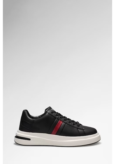 Guess Elba Deri Karışımlı Erkek Sneaker Ayakkabı Fmfeallea12 Siyah