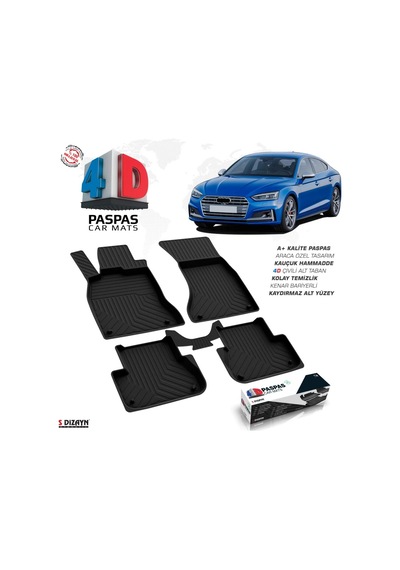 Audi A5 2017-2024 F5 4d Havuzlu Paspas A+kalite