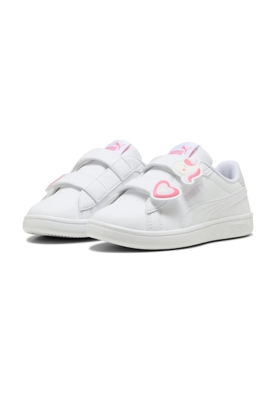 Puma Kız Çocuk Beyaz Smash 3.0 Badges V Inf Sneaker Beyaz