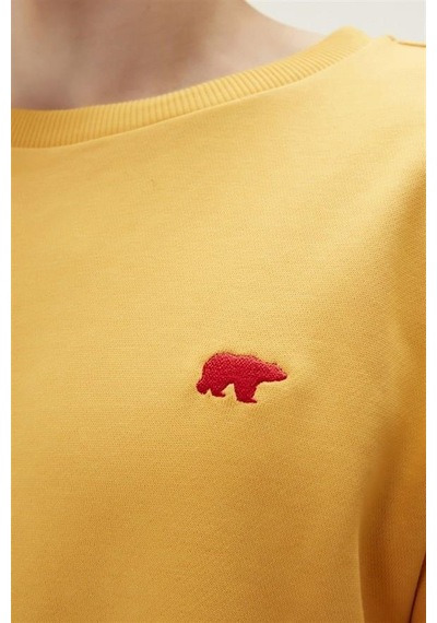 Bad Bear Round Crewneck Erkek Sweatshirt-25281 Sarı