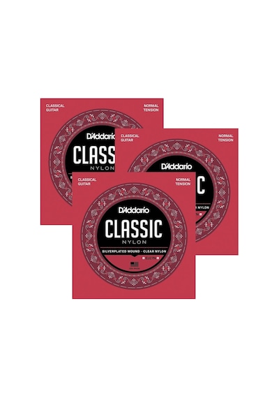 3 Paket Birden D'addario Ej27 Klasik Gitar Tel Seti-Pena