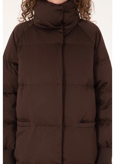 U.s. Polo Assn. Kadın Koyu Kahverengi Kaban 50308606-vr084