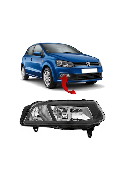 Volkswagen Polo 6c Sis Farı Lambası Çerçeveli Set 2015 2018