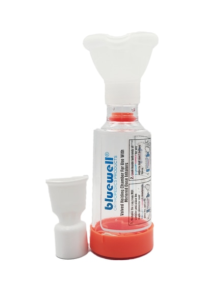 Bluewell Aerochamber İnhalasyon Cihazı Kırmızı 0 - 18 Ay