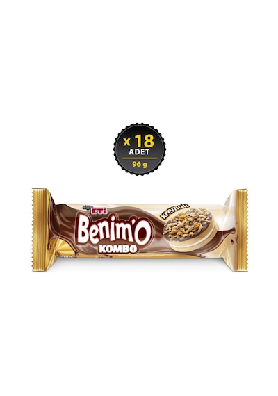 Benim O Kombo Kremalı Bisküvi 96 G X 18 Adet