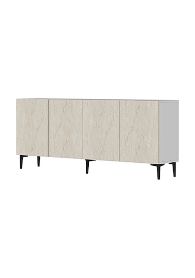 Ka1899bt Aplos Konsol ,tv Sehpası Beyaz-traverten 180cm