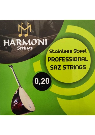 Harmoni Strings Hrm20 Uzun Sap Saz Teli Takım 0.20 Uzun Sap Bağla